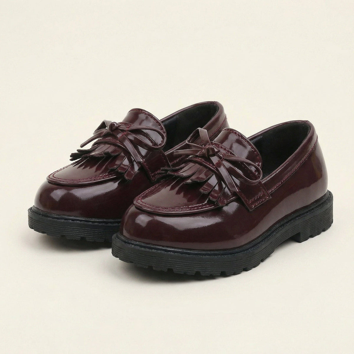Kids' Fringed Patent Loafer