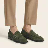 Women's Double-Buckle Low-Heel Loafer