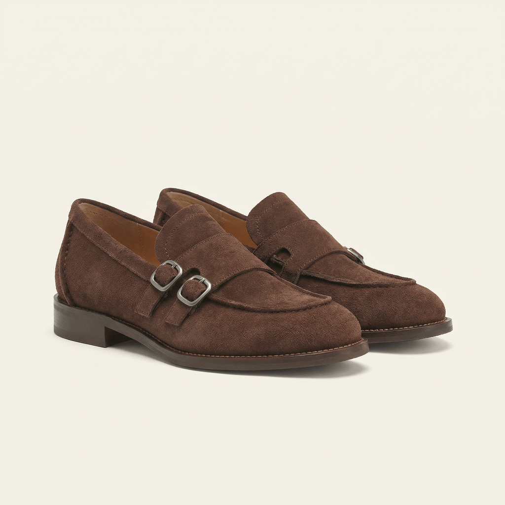 Women's Double-Buckle Low-Heel Loafer