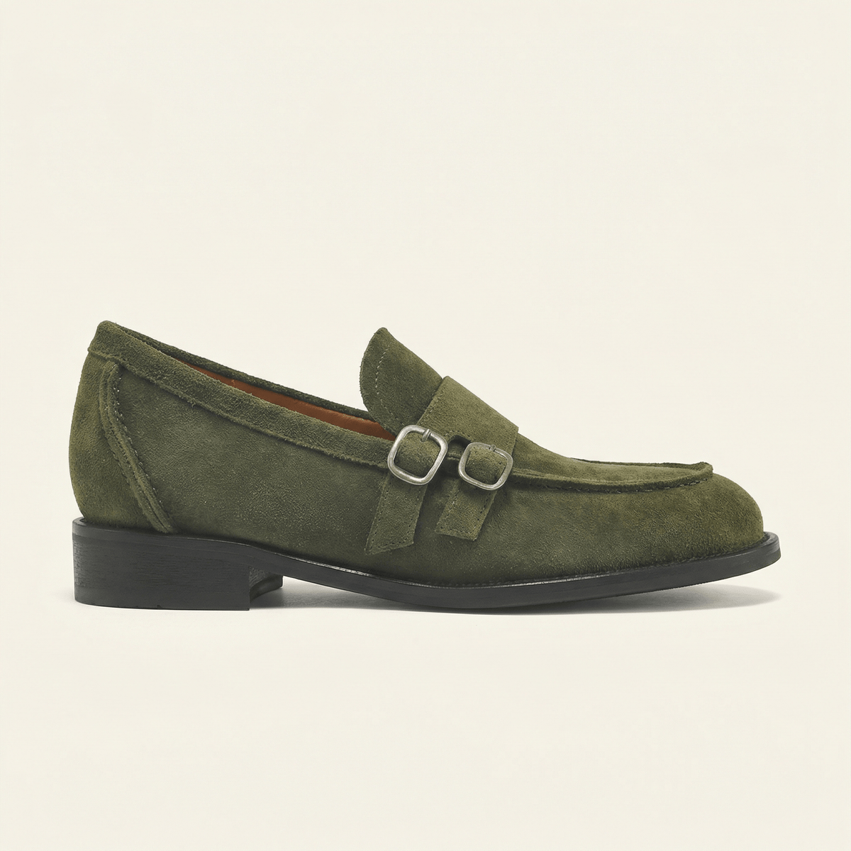 Women's Double-Buckle Low-Heel Loafer