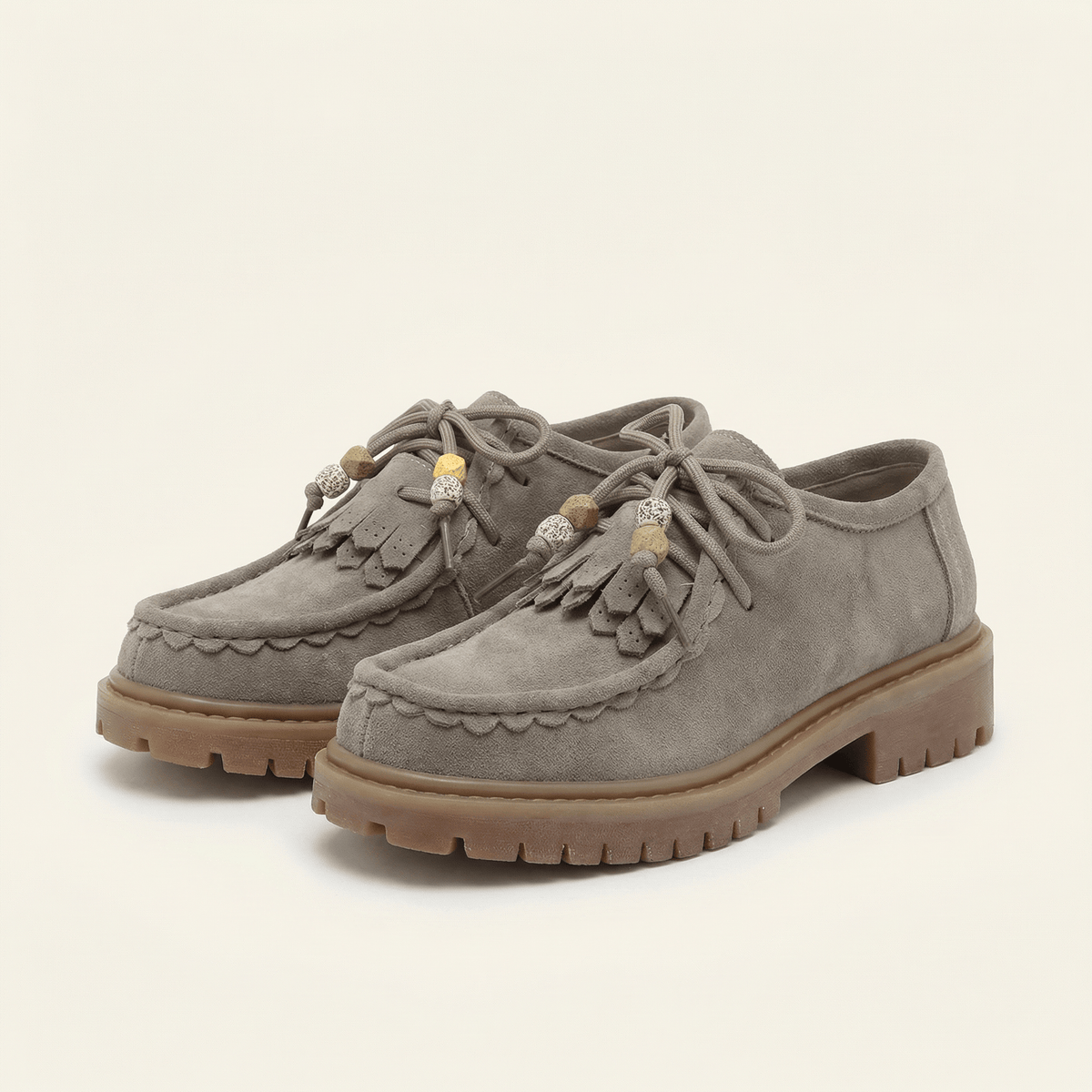 Women's Suede Wedge Loafer