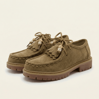 Women's Suede Wedge Loafer