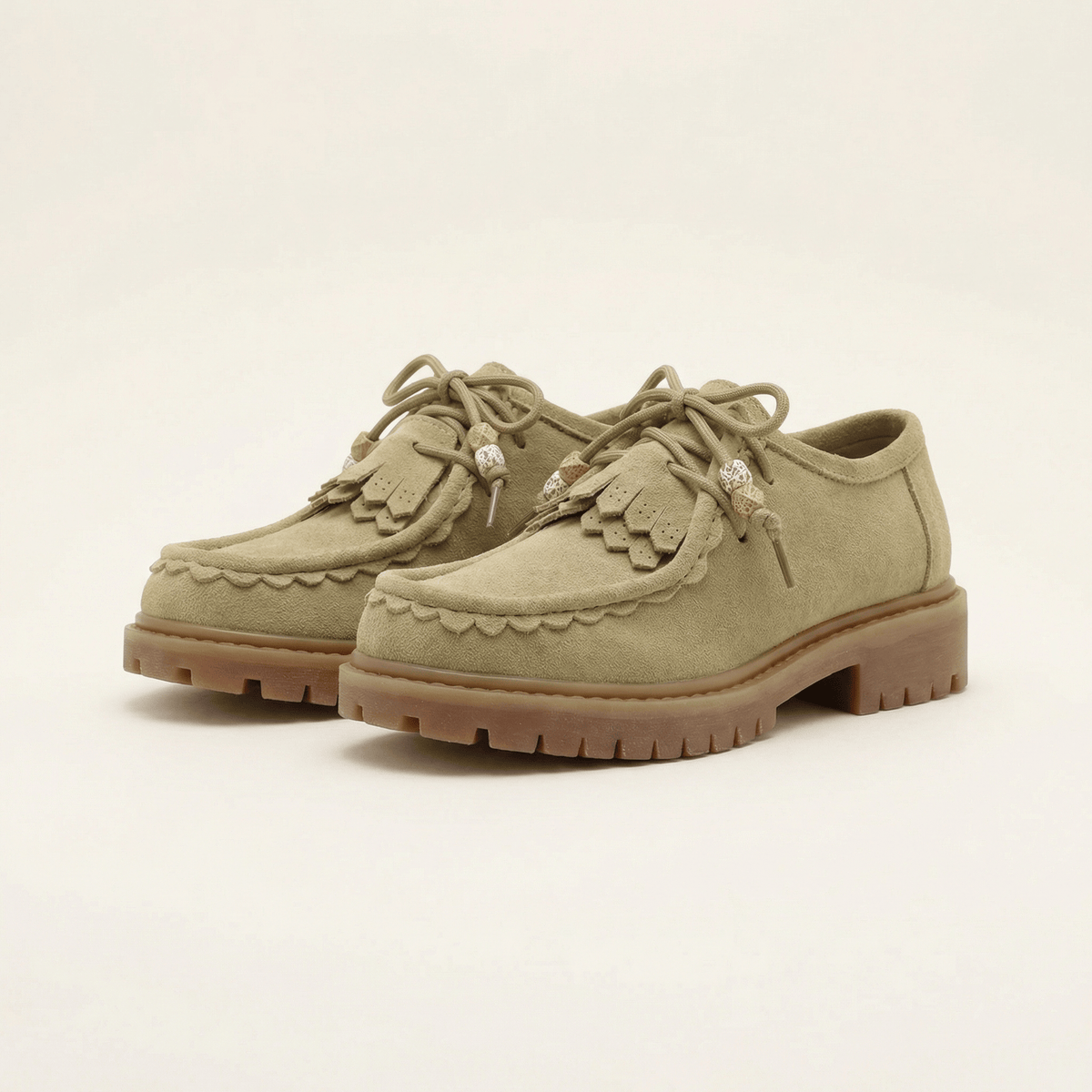 Women's Suede Wedge Loafer