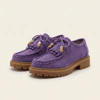 Women's Suede Wedge Loafer