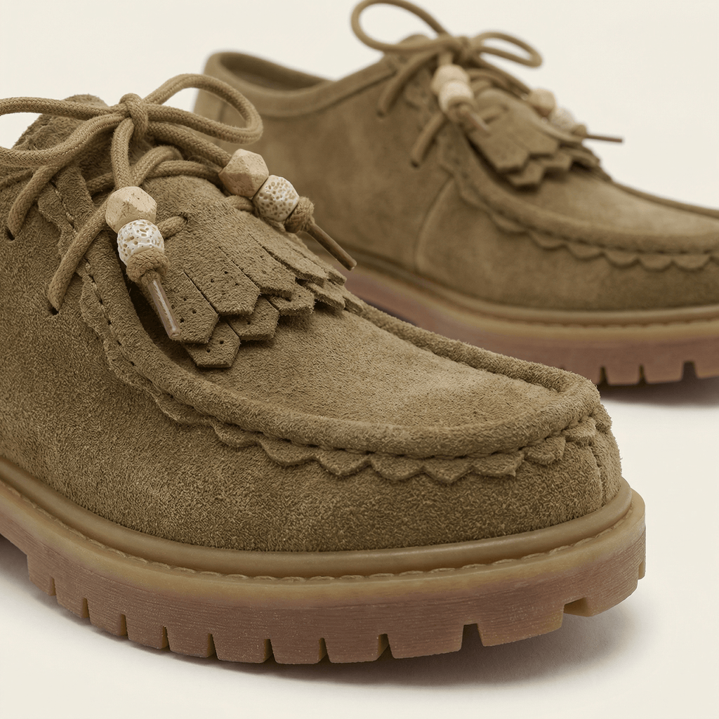 Women's Suede Wedge Loafer