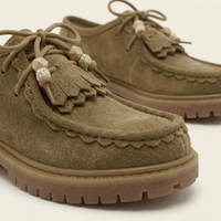 Women's Suede Wedge Loafer