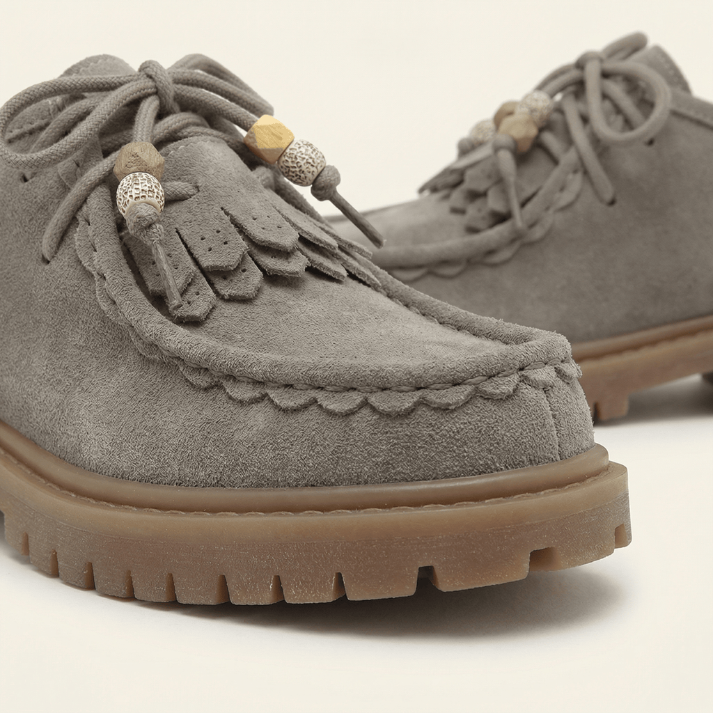 Women's Suede Wedge Loafer