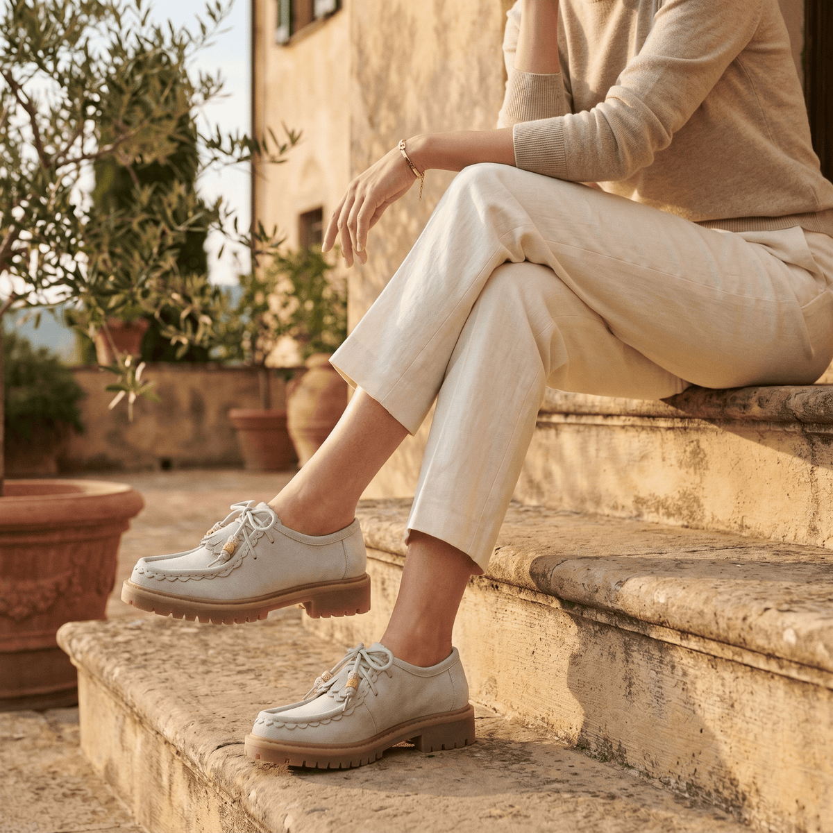 Women's Suede Wedge Loafer