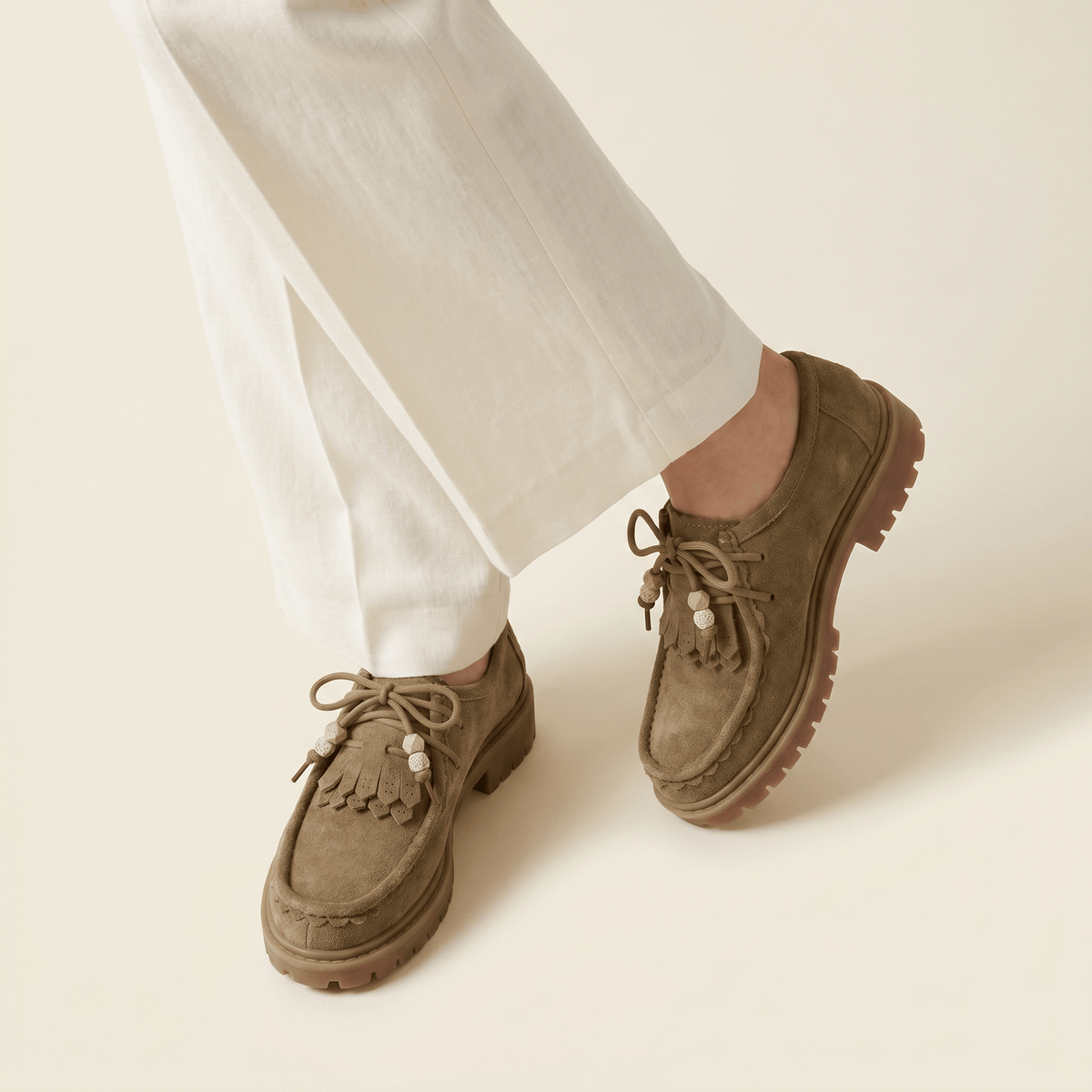 Women's Suede Wedge Loafer