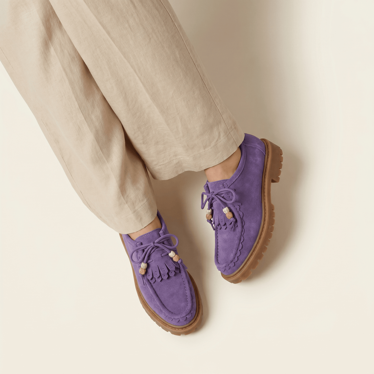 Women's Suede Wedge Loafer