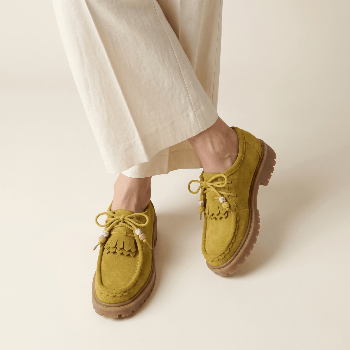 Women's Suede Wedge Loafer