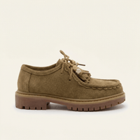 Women's Suede Wedge Loafer