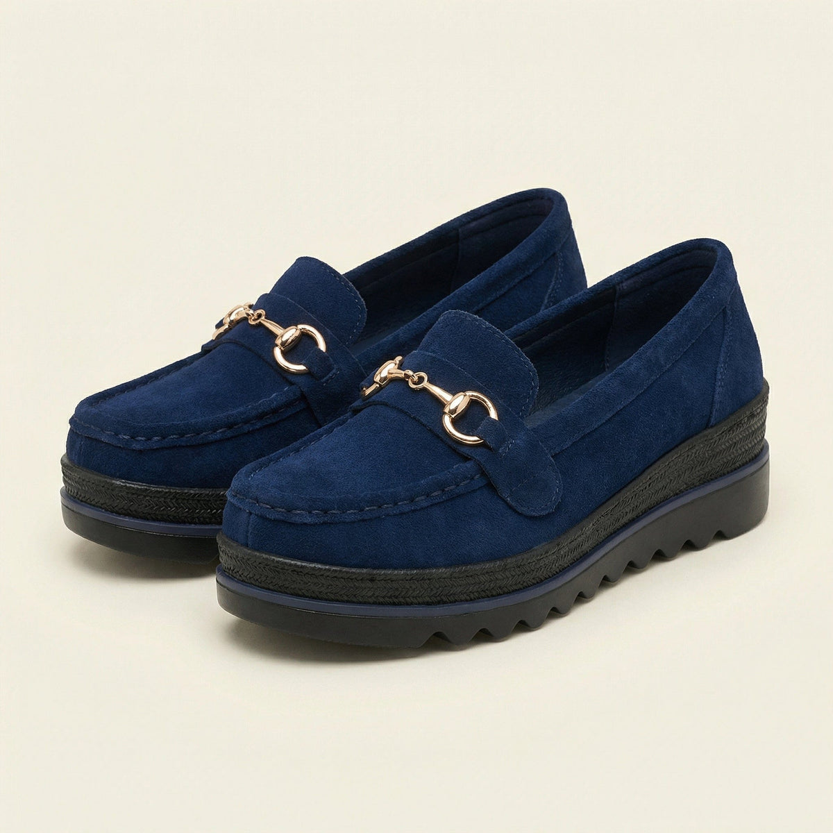 Women's Suede Wedge Bit Loafer