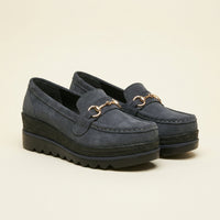 Women's Suede Wedge Bit Loafer