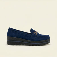 Women's Suede Wedge Bit Loafer