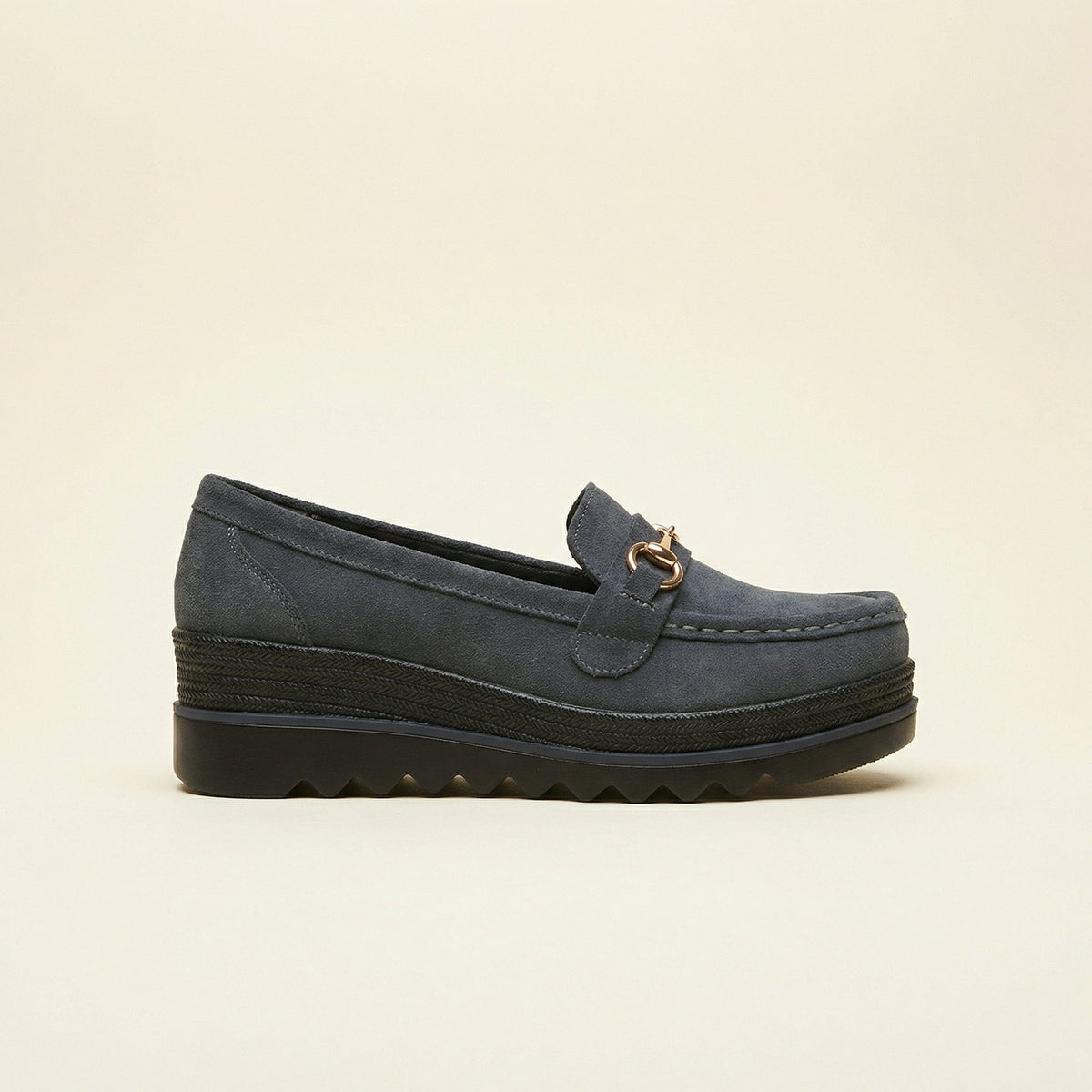 Women's Suede Wedge Bit Loafer