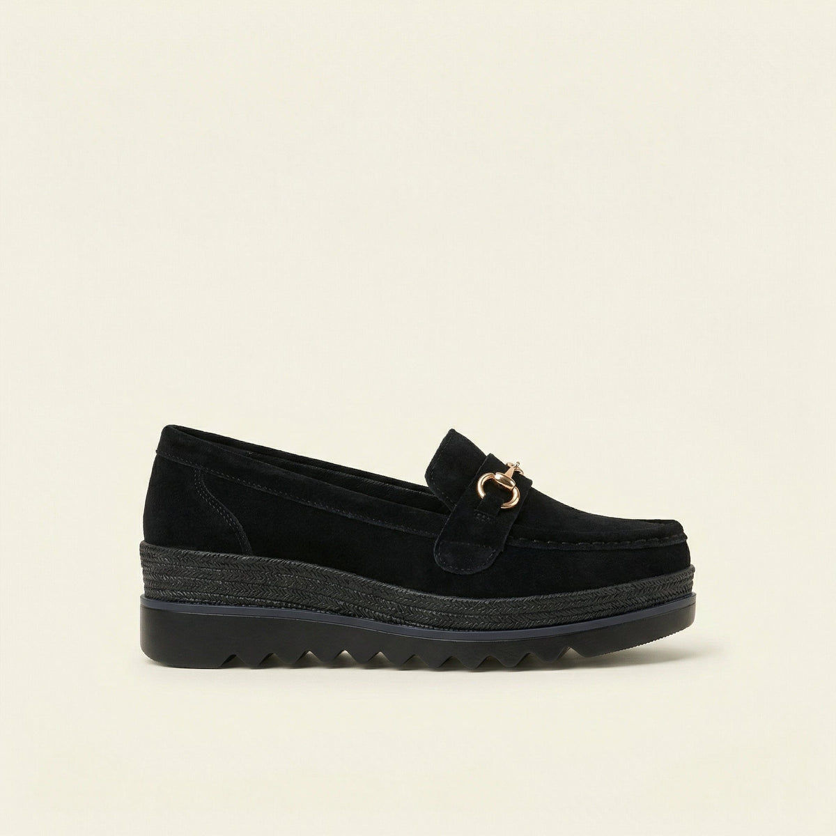 Women's Suede Wedge Bit Loafer