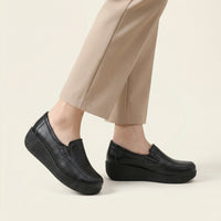 Women's Leather Wedge Loafer