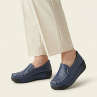 Women's Leather Wedge Loafer