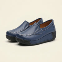 Women's Leather Wedge Loafer