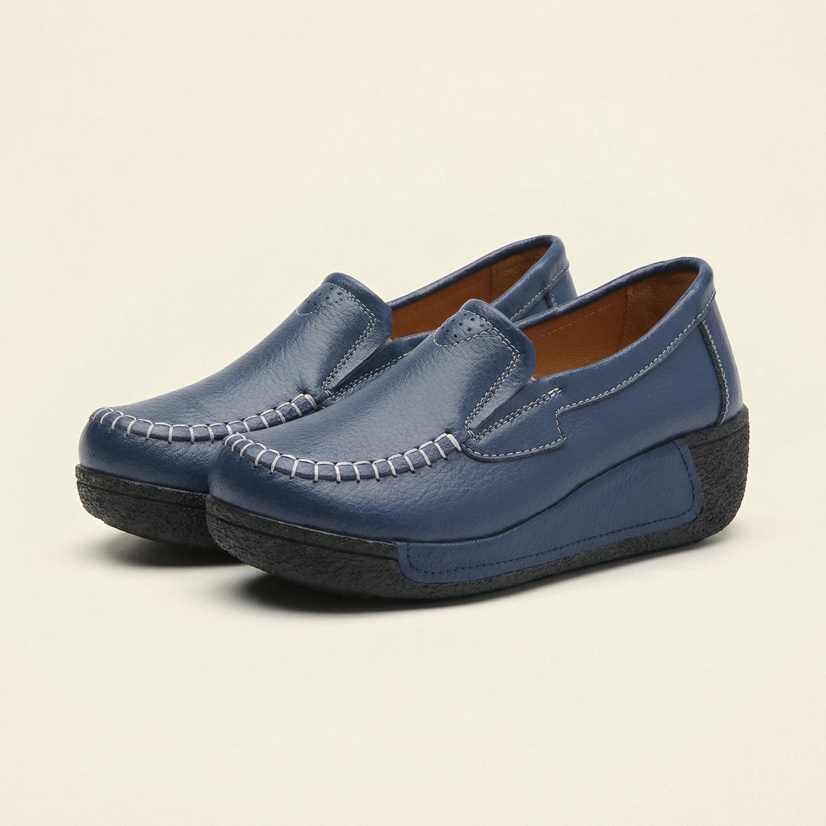 Women's Leather Wedge Loafer