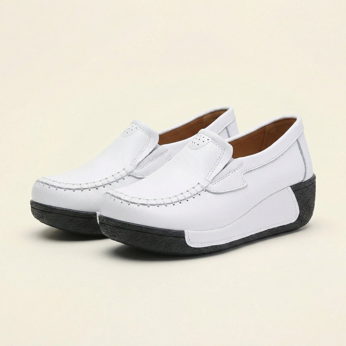Women's Leather Wedge Loafer
