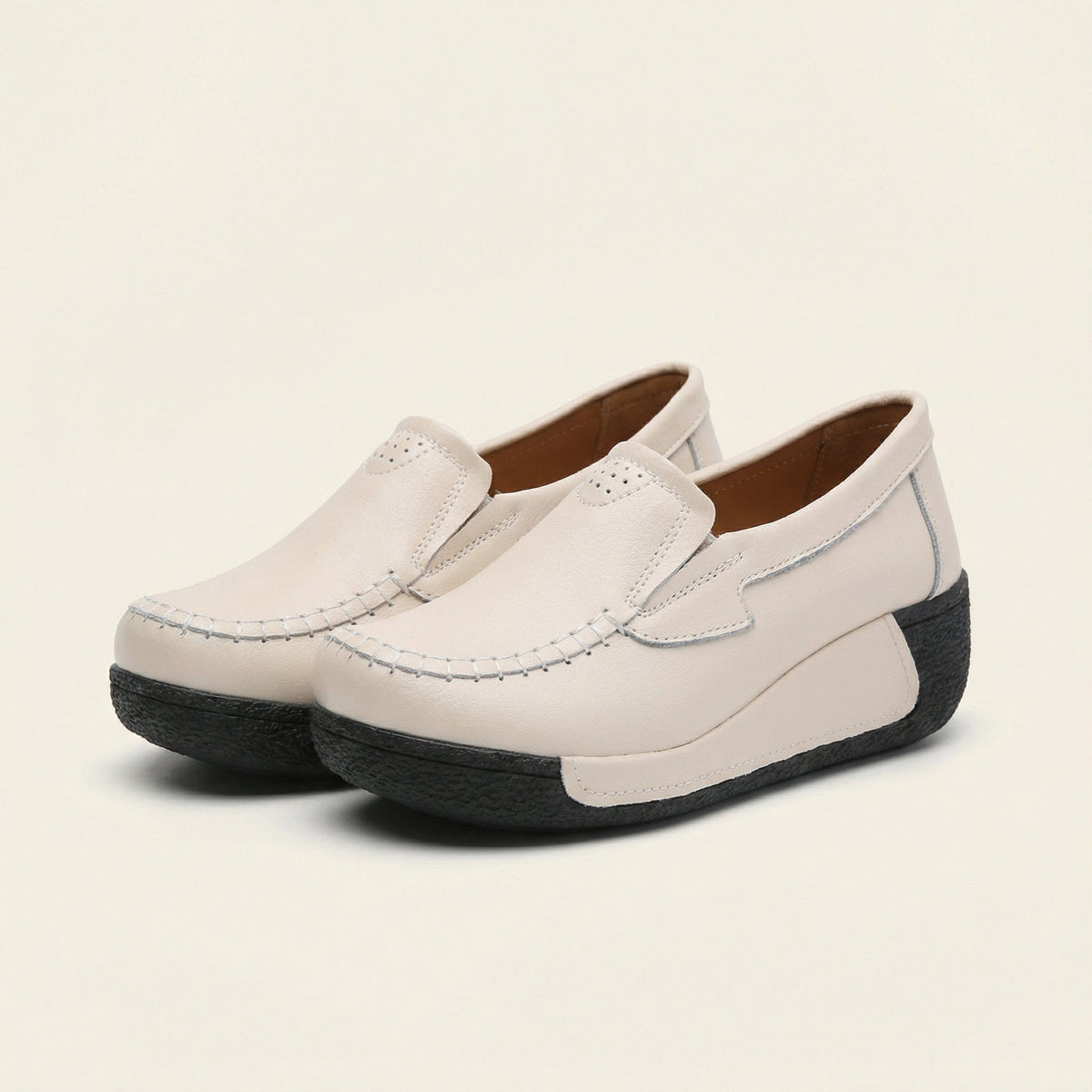 Women's Leather Wedge Loafer