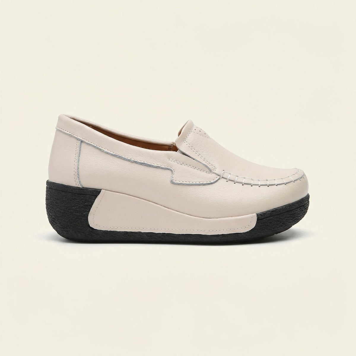 Women's Leather Wedge Loafer