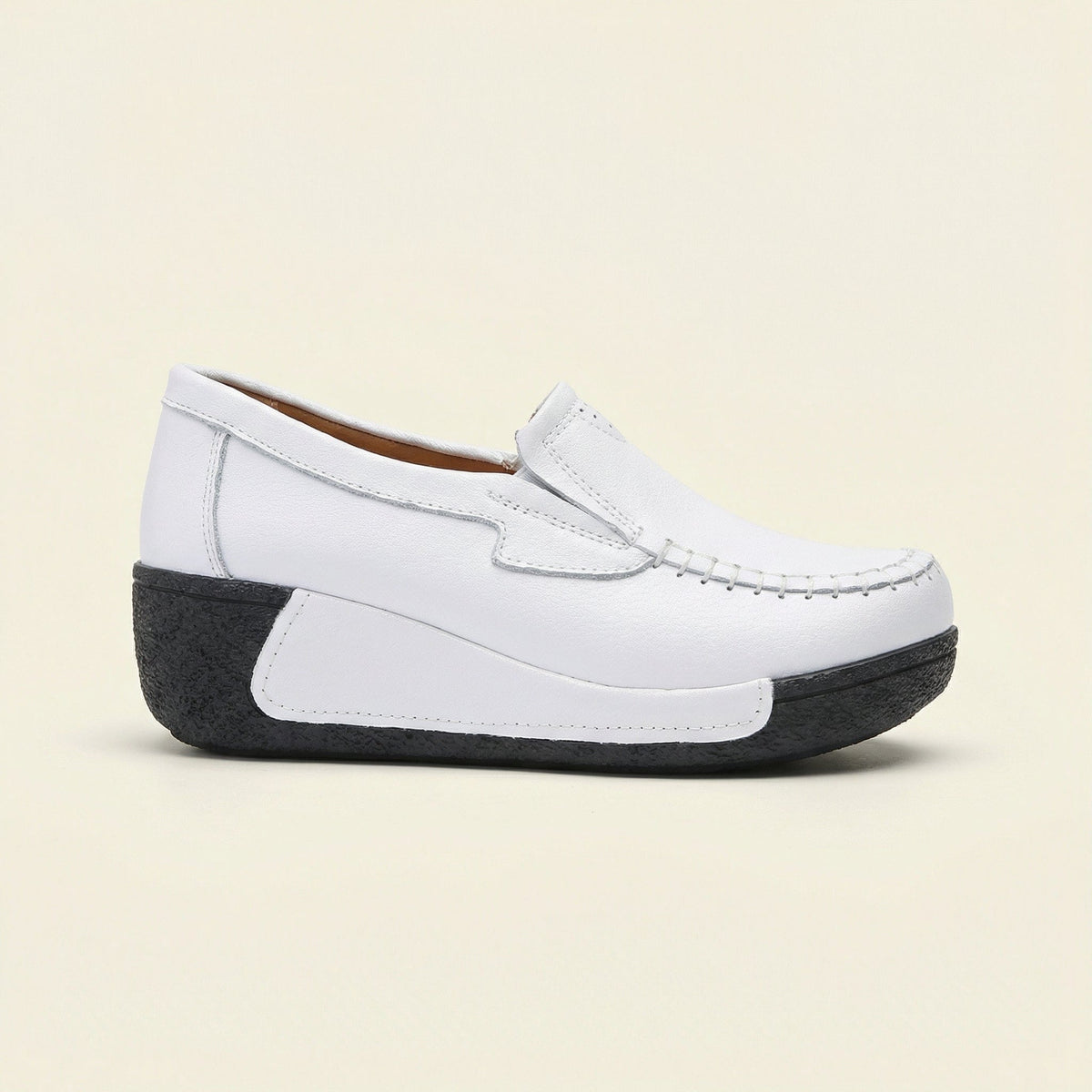 Women's Leather Wedge Loafer