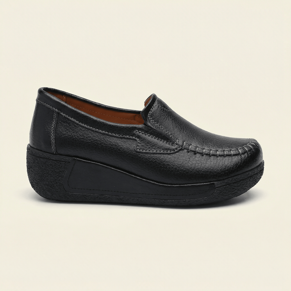 Women's Leather Wedge Loafer