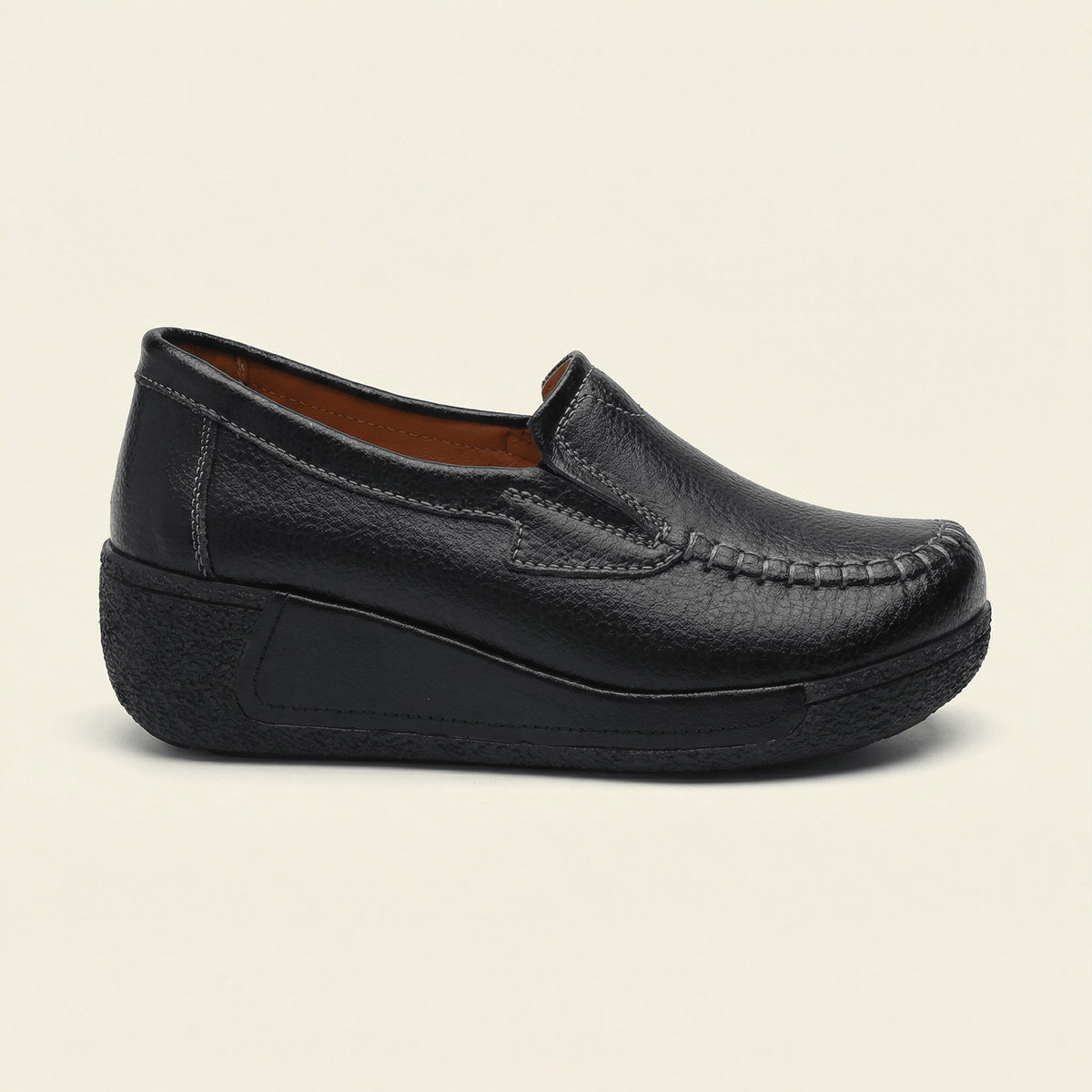 Women's Leather Wedge Loafer