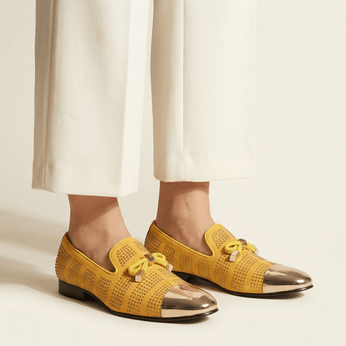 Women's Glitter Dress Loafer with Metal Toe