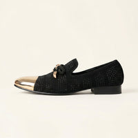 Women's Glitter Dress Loafer with Metal Toe