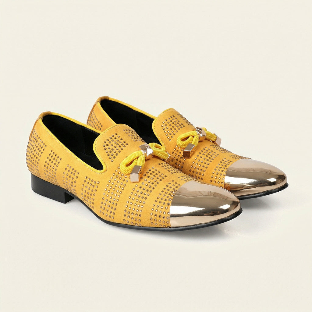 Women's Glitter Dress Loafer with Metal Toe