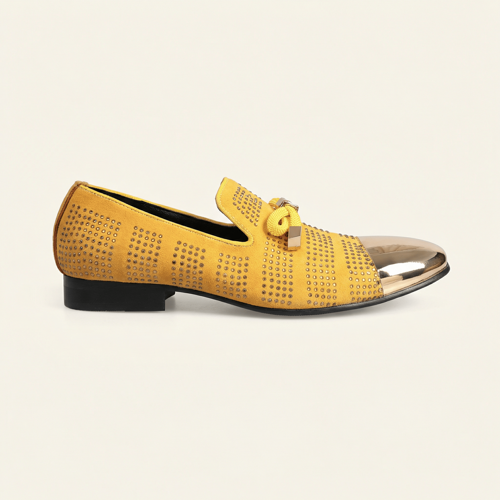 Women's Glitter Dress Loafer with Metal Toe