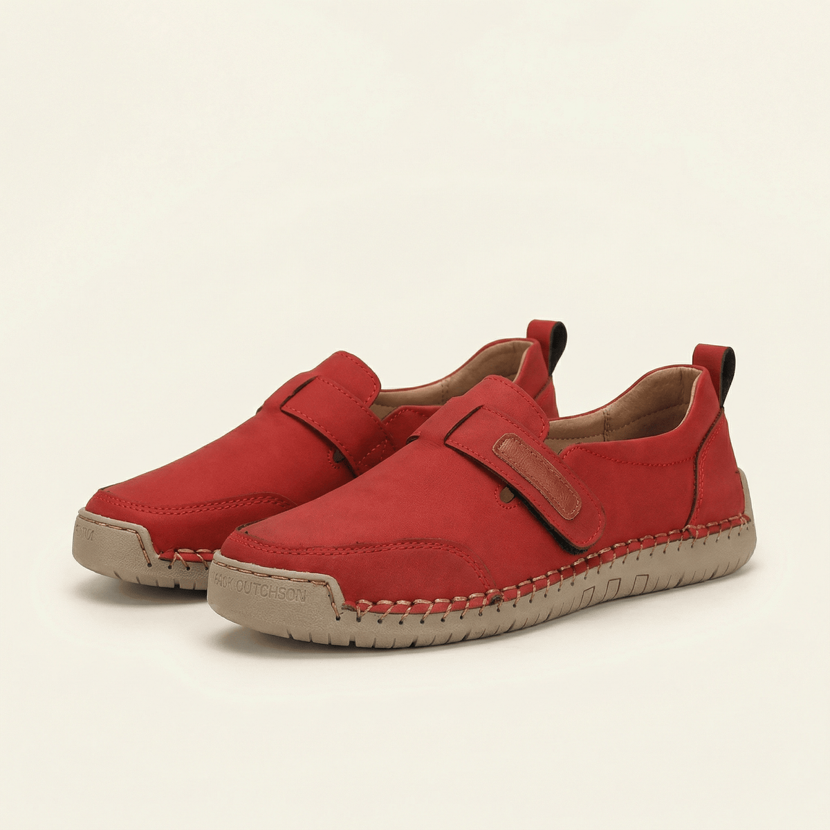 Women's Faux Suede Loafer with Contrast Stitching