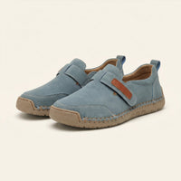 Women's Faux Suede Loafer with Contrast Stitching