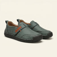 Women's Faux Suede Loafer with Contrast Stitching