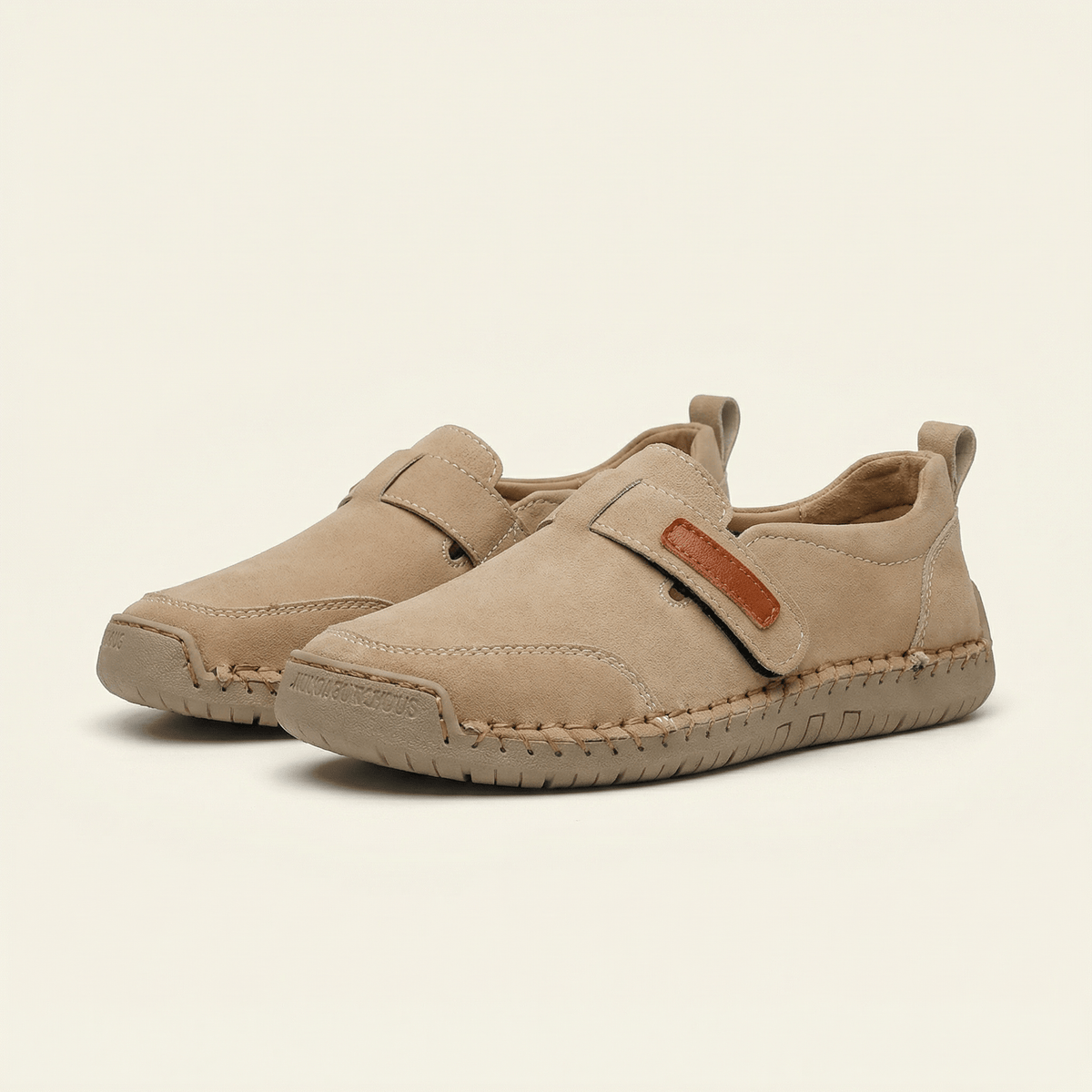 Women's Faux Suede Loafer with Contrast Stitching