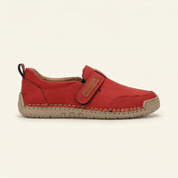 Women's Faux Suede Loafer with Contrast Stitching
