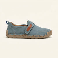 Women's Faux Suede Loafer with Contrast Stitching