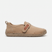 Women's Faux Suede Loafer with Contrast Stitching