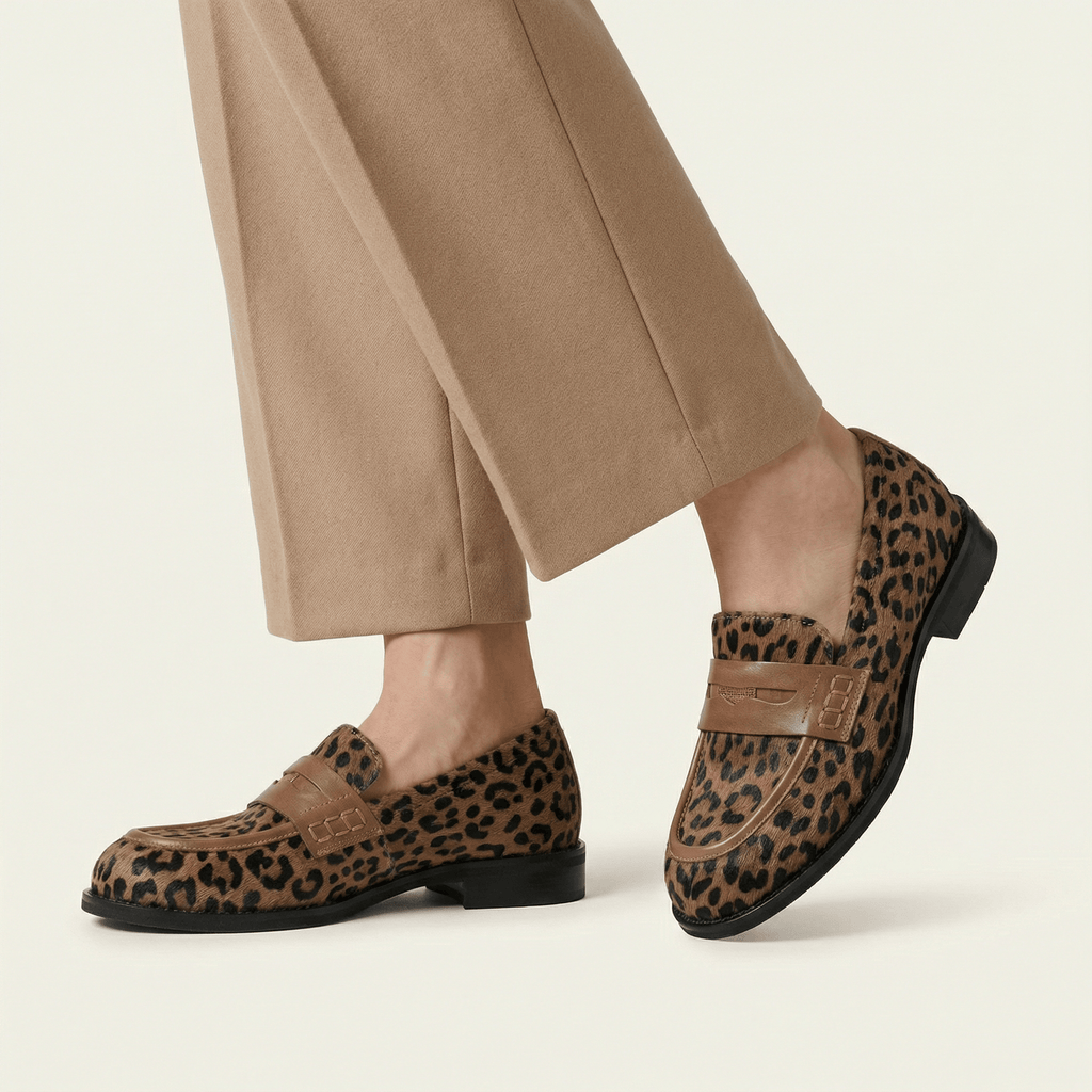 Women's Leopard Penny Loafer