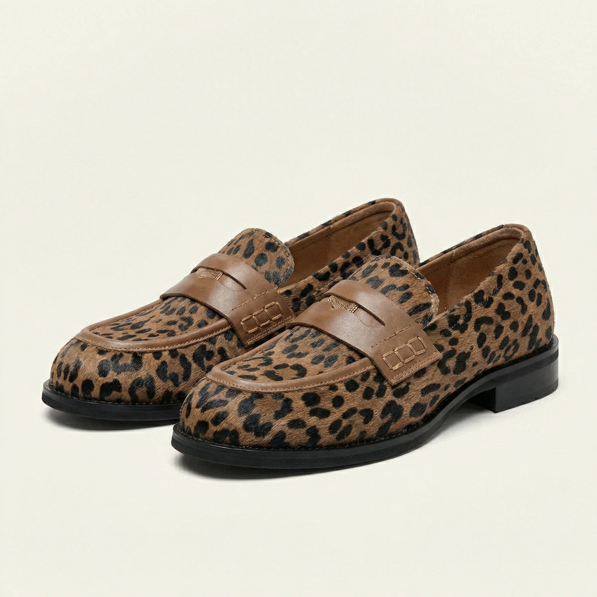 Women's Leopard Penny Loafer