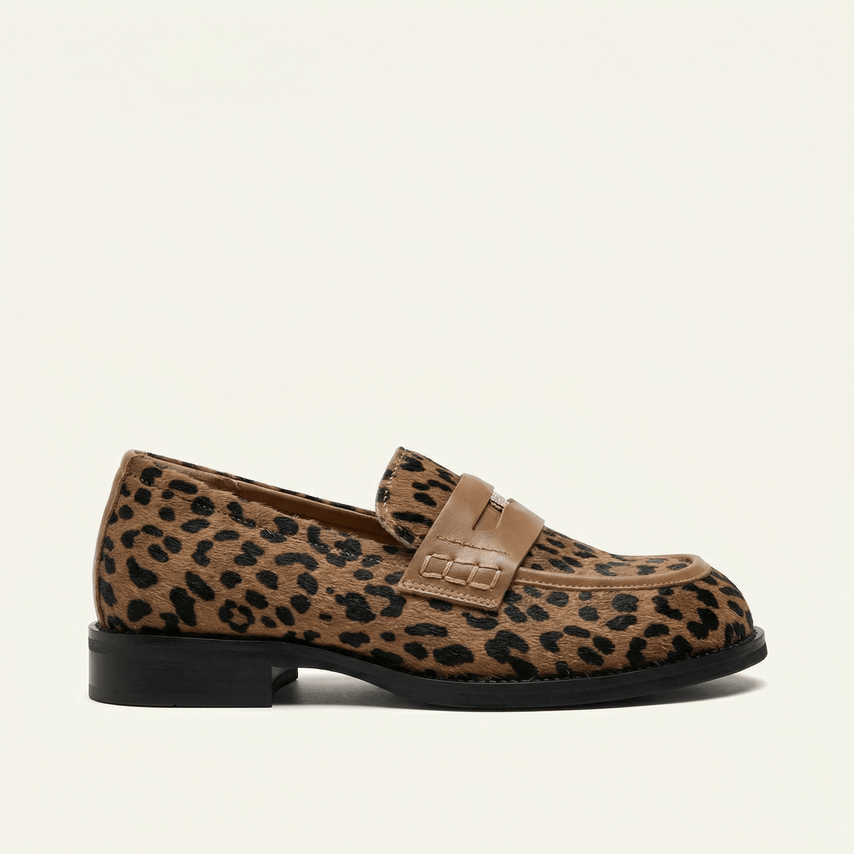 Women's Leopard Penny Loafer
