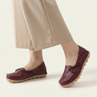Women's Perforated Lace-Up Driving Loafer