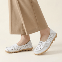Women's Perforated Lace-Up Driving Loafer