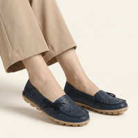 Women's Perforated Lace-Up Driving Loafer
