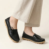 Women's Perforated Lace-Up Driving Loafer