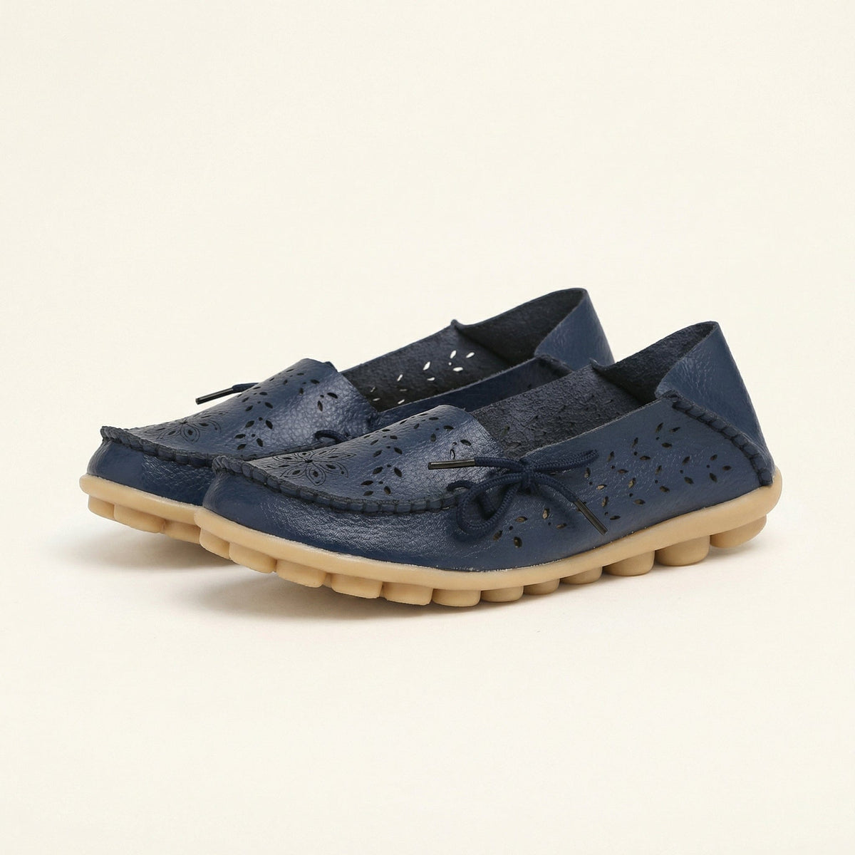 Women's Perforated Lace-Up Driving Loafer